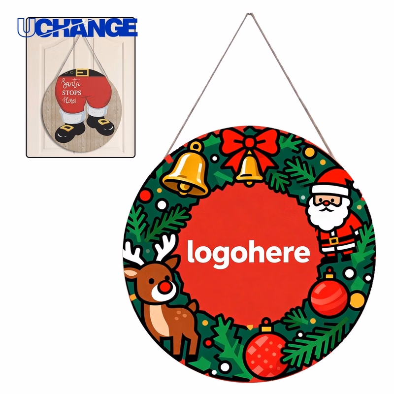Festive Wooden Wall Hanging Decor