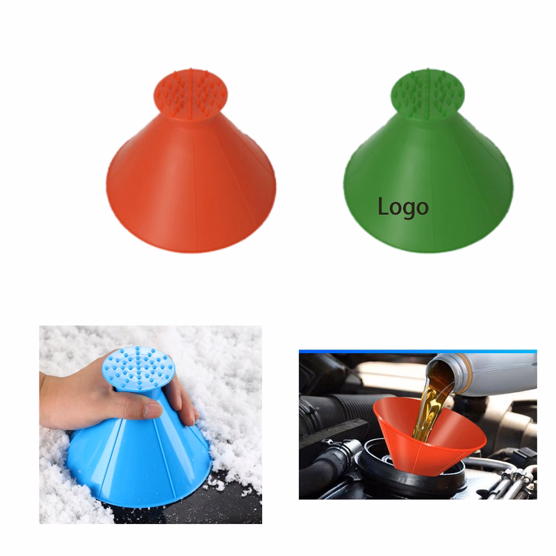 2 in 1 magical car ice scraper & funnel