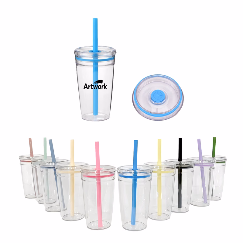 Single Layer Plastic Straw Cup