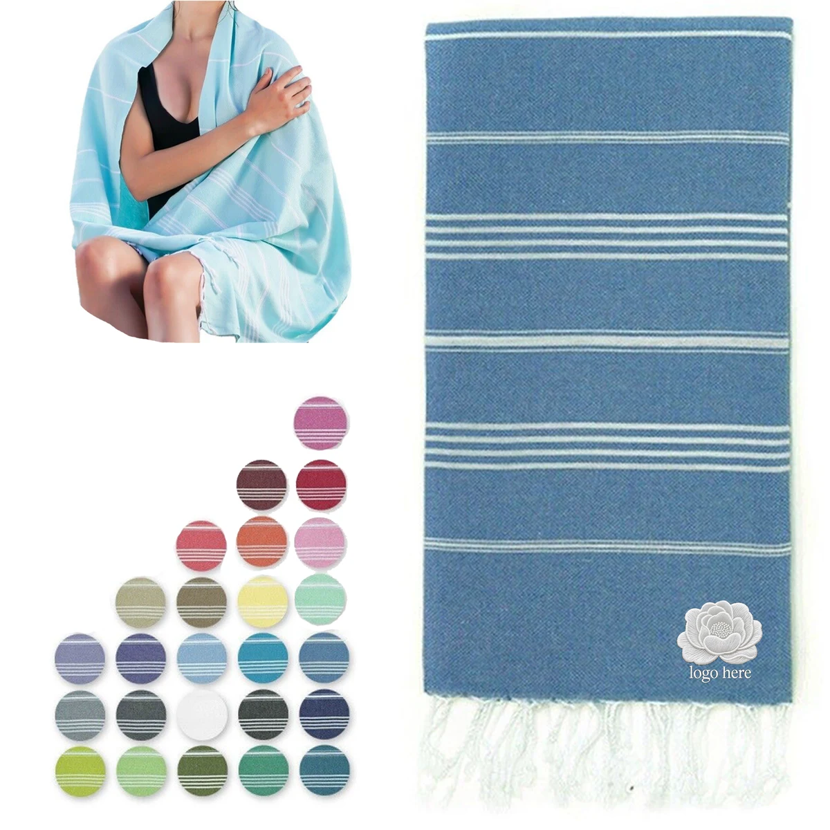 Custom Jacquard Beach Towel 1
