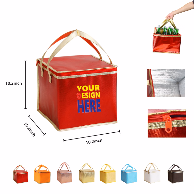 Insulated Zip Cake Cooler Tote Bag Box