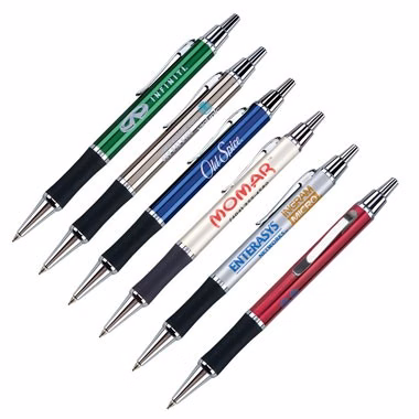 Aztec II Ball Point Pen with Chrome Trim - Laser Engrave
