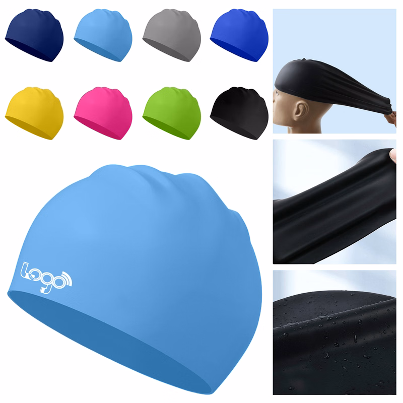 Durable Silicone Waterproof Swim Cap