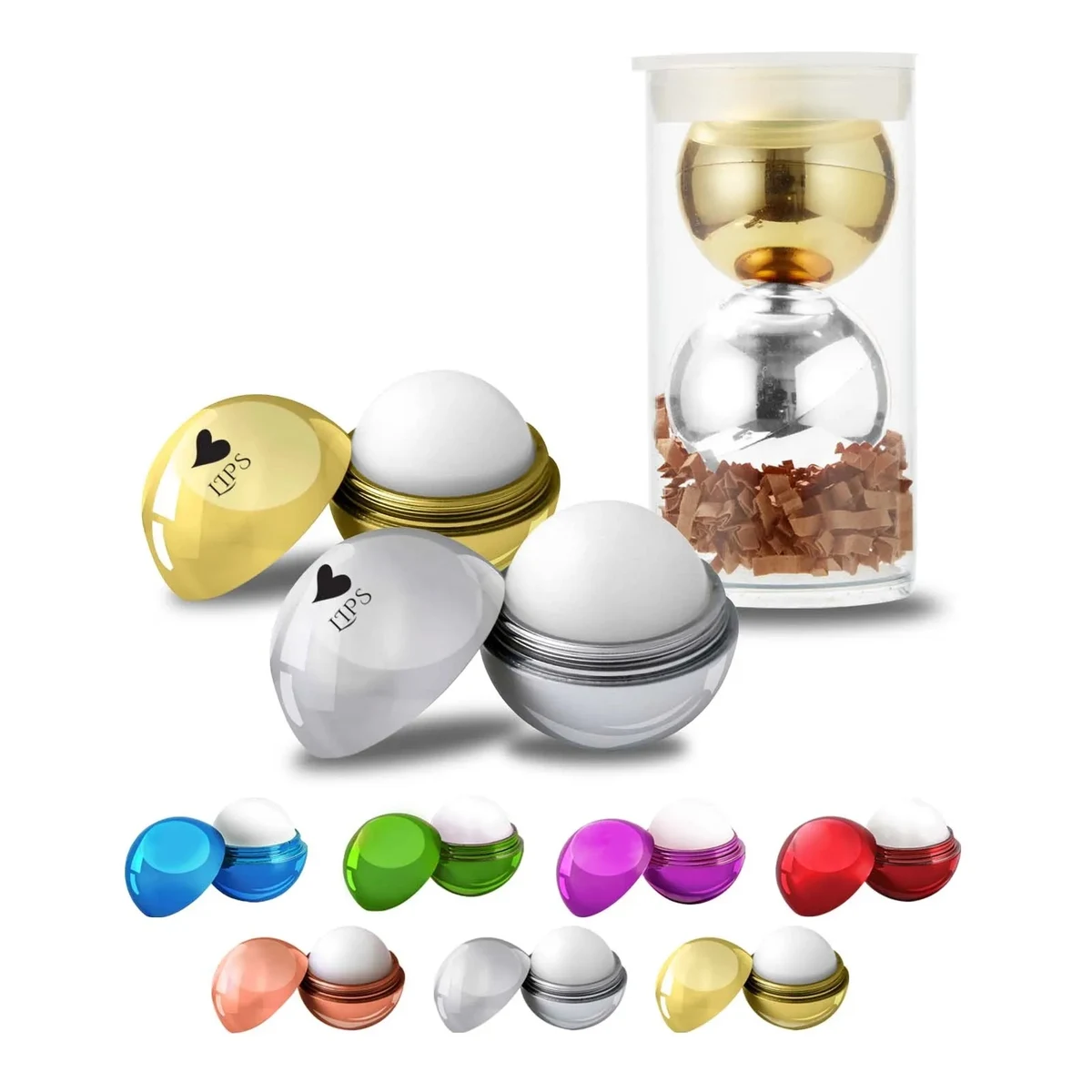 Metallic Lip Balm Set in Tube 1