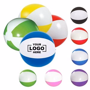 12 Inches Inflatable Beach Ball In Two Tone Design