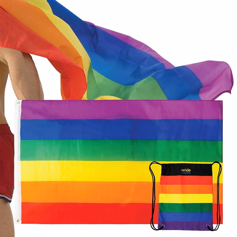 Gay Pride Drawstring Cinch Up Bag