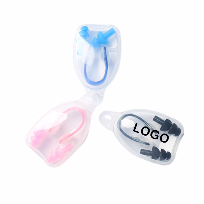 Portable Swim Nose Clip and Ear Plugs Set