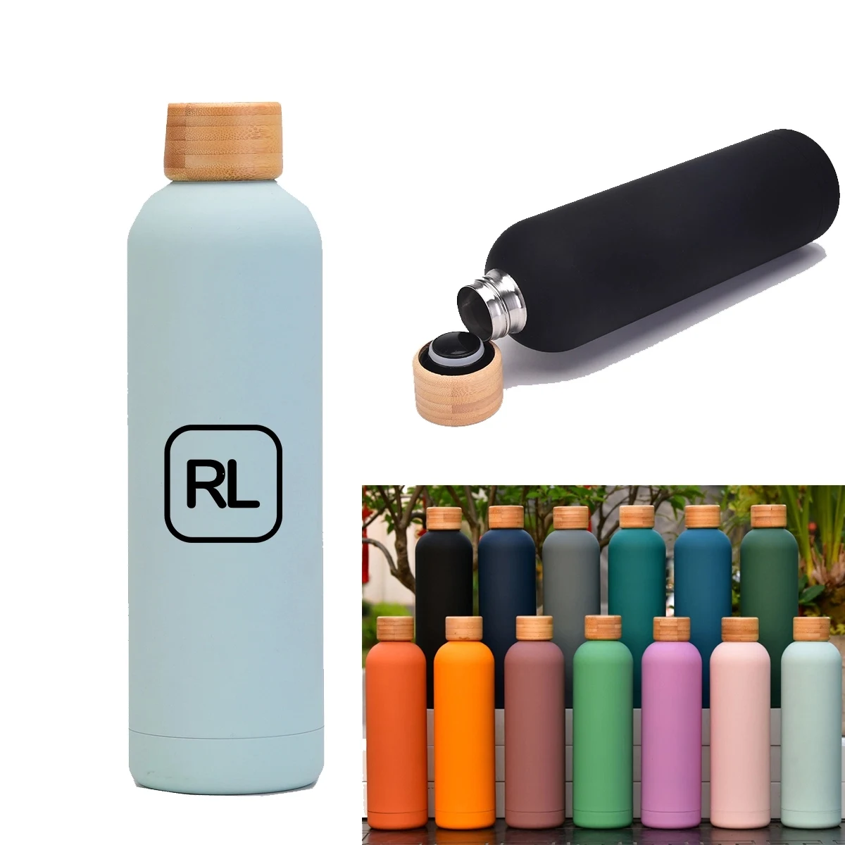 34 Oz. Stainless Steel Thermos Bottle, custom water bottle with logo imprint 1