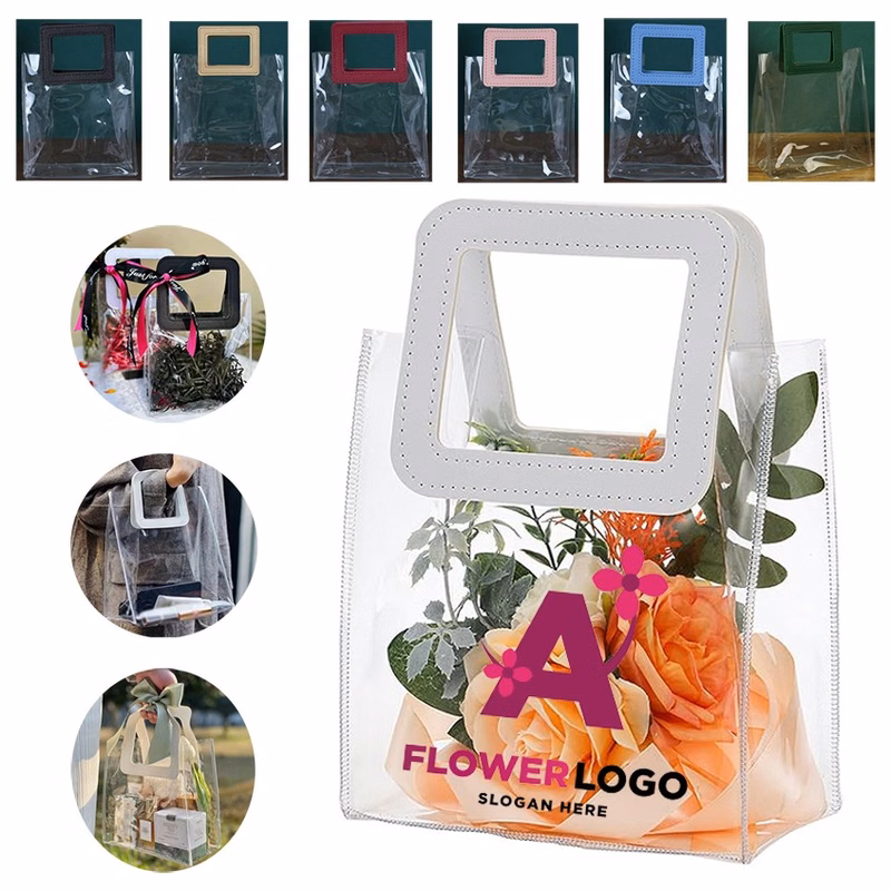 Plastic Shopping Waterproof PVC Hand Gift Bag for Packing Gift