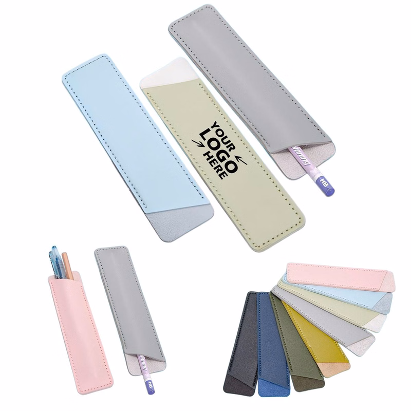 Custom Minimalist Faux Leather Pen Pouches