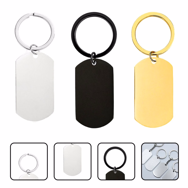 Corrosion-Resistant Blank Metal Keychain