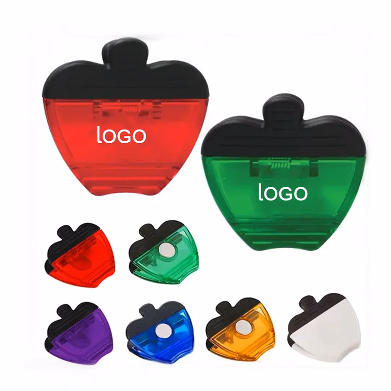 Apple-shaped Plastic Magnetic Power Clip