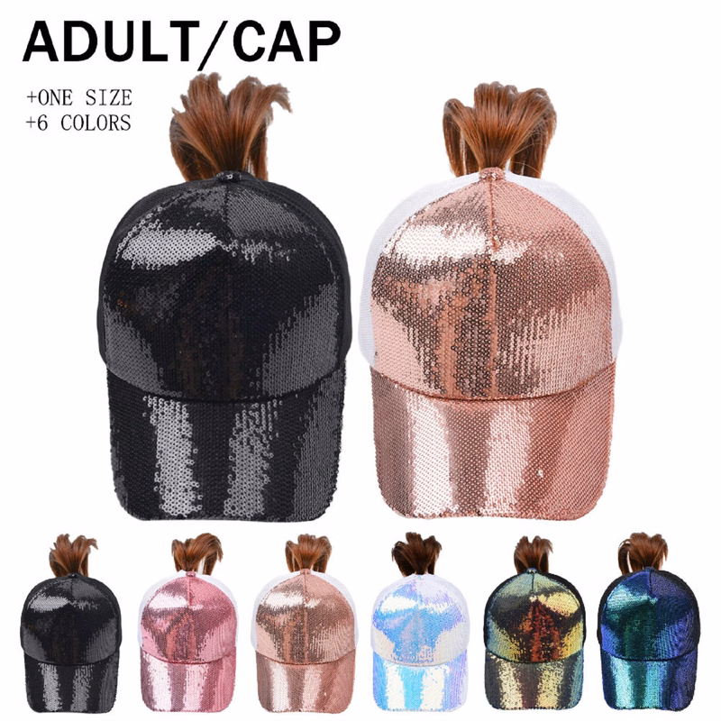 Sequined Baseball Cap