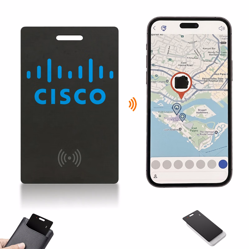 Magnetic RFID Card Wallet with AirTag Holder