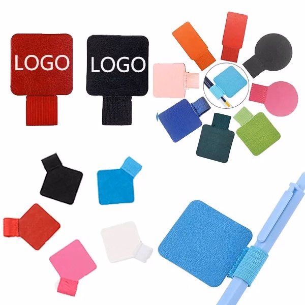 Self Adhesive Leather Pen Loop Clip
