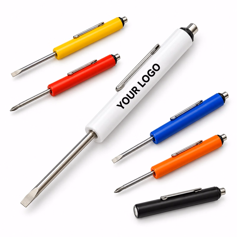 Pen Style Screwdriver With Replaceable Phillips Flathead Bit