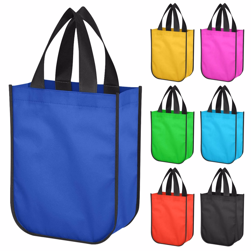 Laminated Non-woven Tote Bag With Round Corner
