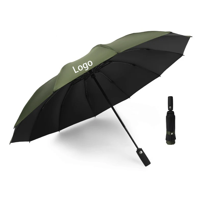 Windproof Reverse Automatic Umbrella with Reflective Strip 1