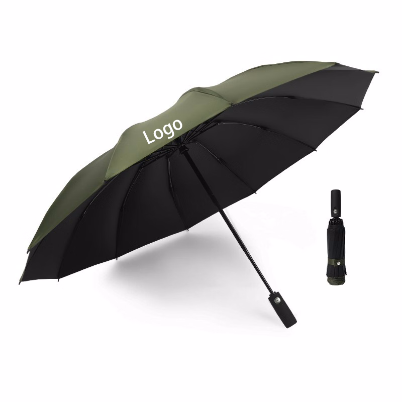 Windproof Reverse Automatic Umbrella with Reflective Strip