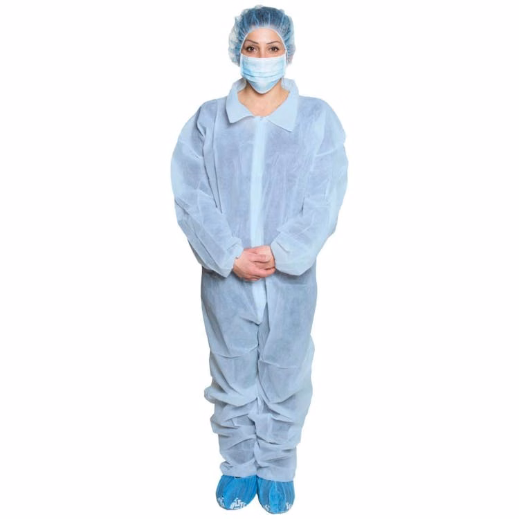Blue Coveralls Polypropylene Material - XL