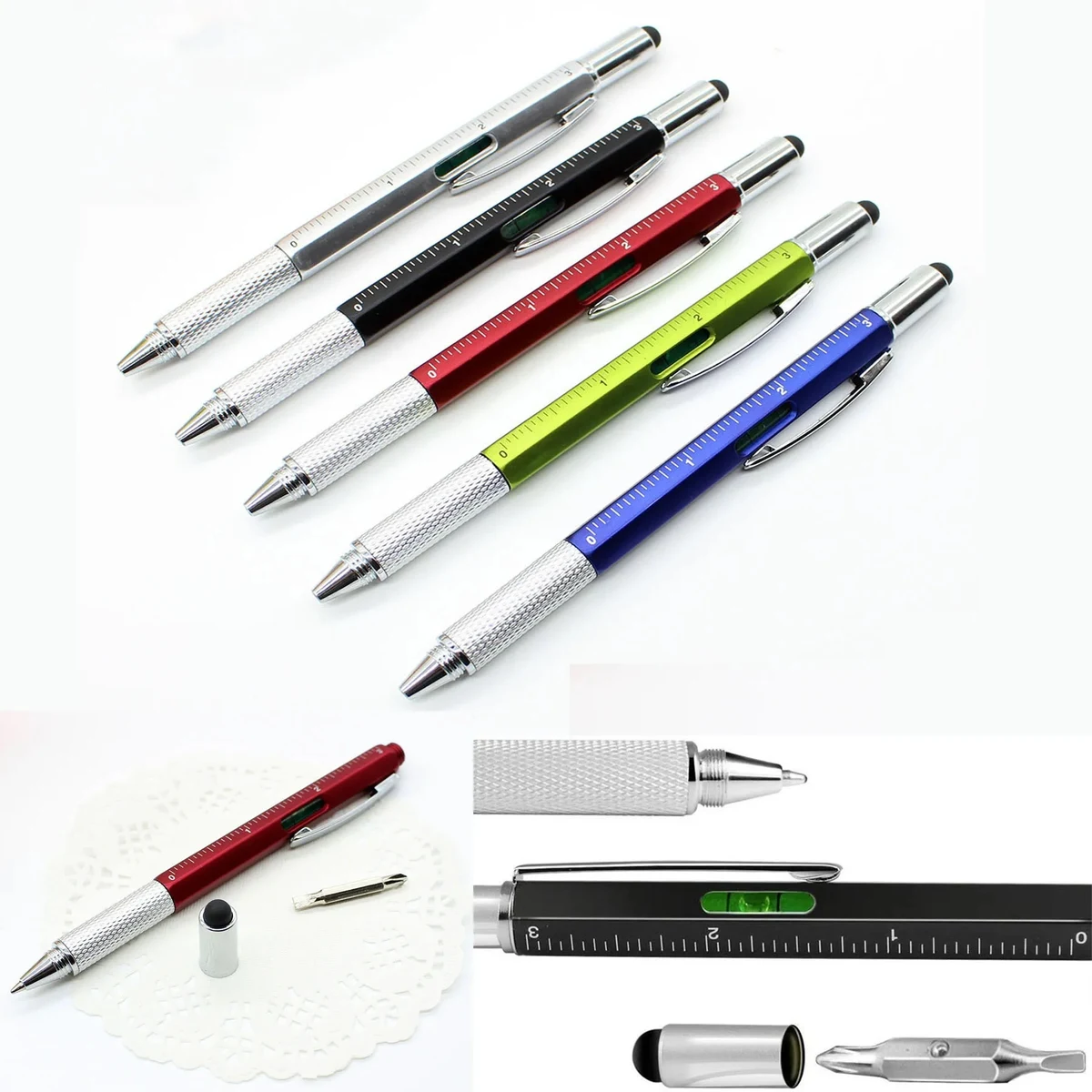 6 In 1 Multifunctional Screwdriver Measuring Stylus Pen 1