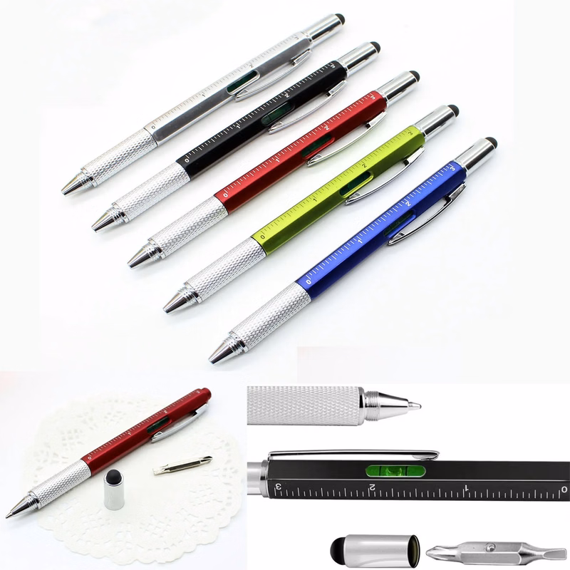6 In 1 Multifunctional Screwdriver Measuring Stylus Pen