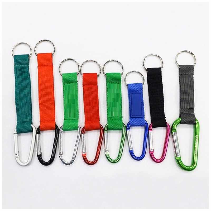 Aluminum Carabiner Lanyard With Key Ring