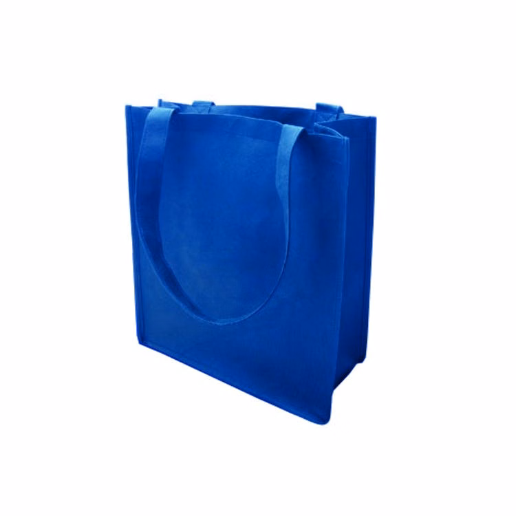 Shopping Totes - Royal Blue 100G Non-Woven Poly