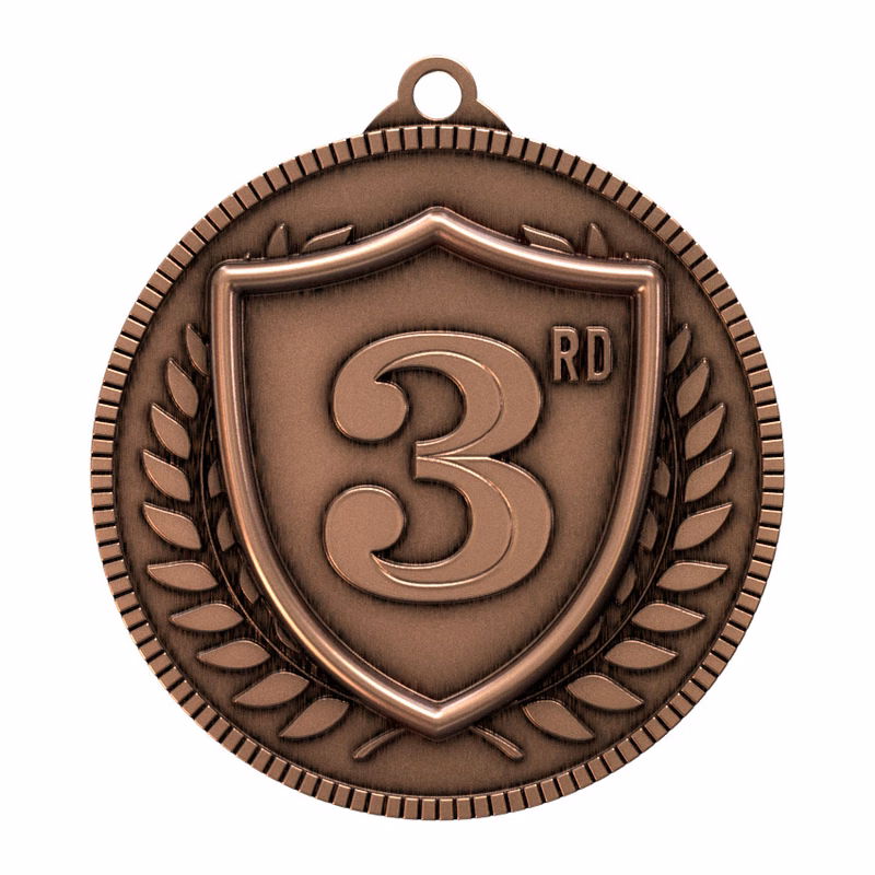 Antique Bronze 3rd Place Classic Legacy Medallion (2")