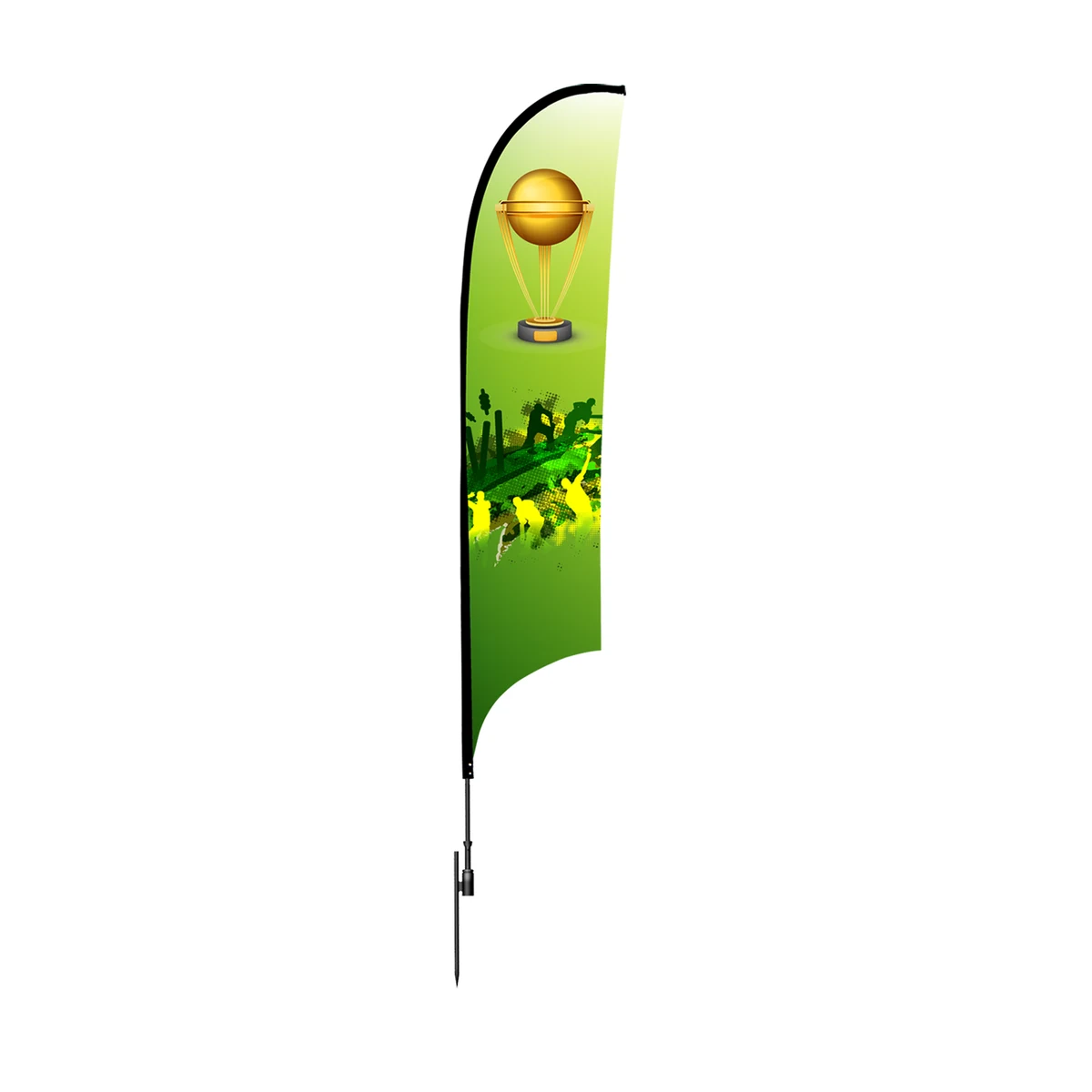 6ft Concave Shape Feather Flag Kit - 1 Side Imprint 1