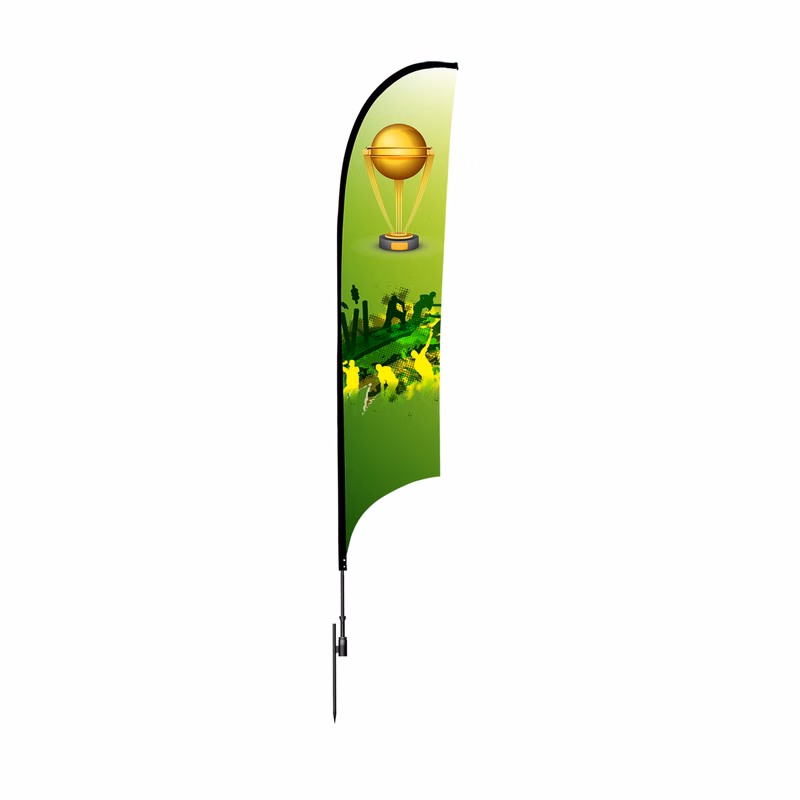 6ft Concave Shape Feather Flag Kit - 1 Side Imprint