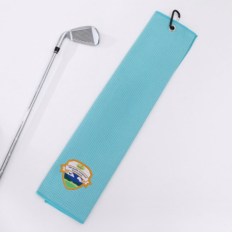 Embroidered Golf Towel With Carabiner