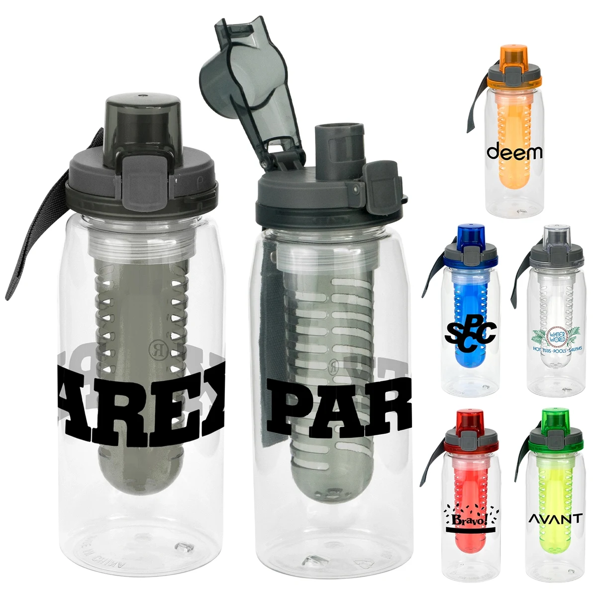 Locking 25 oz. Recycled Bottle with Infuser 1