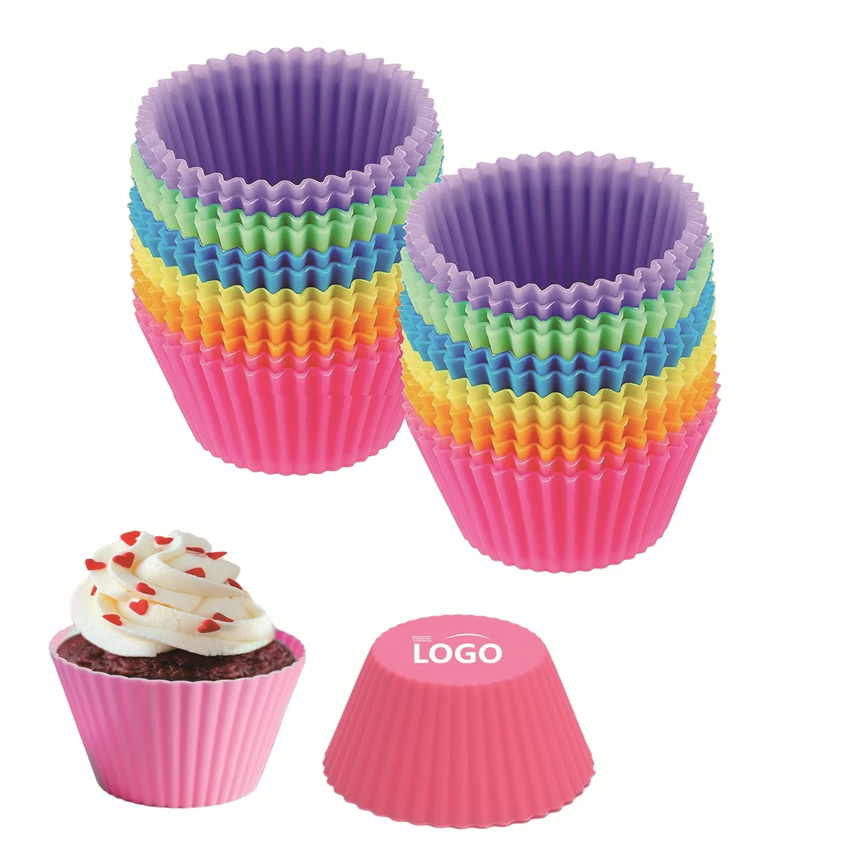 Silicone Muffin Liners Baking Cups 1