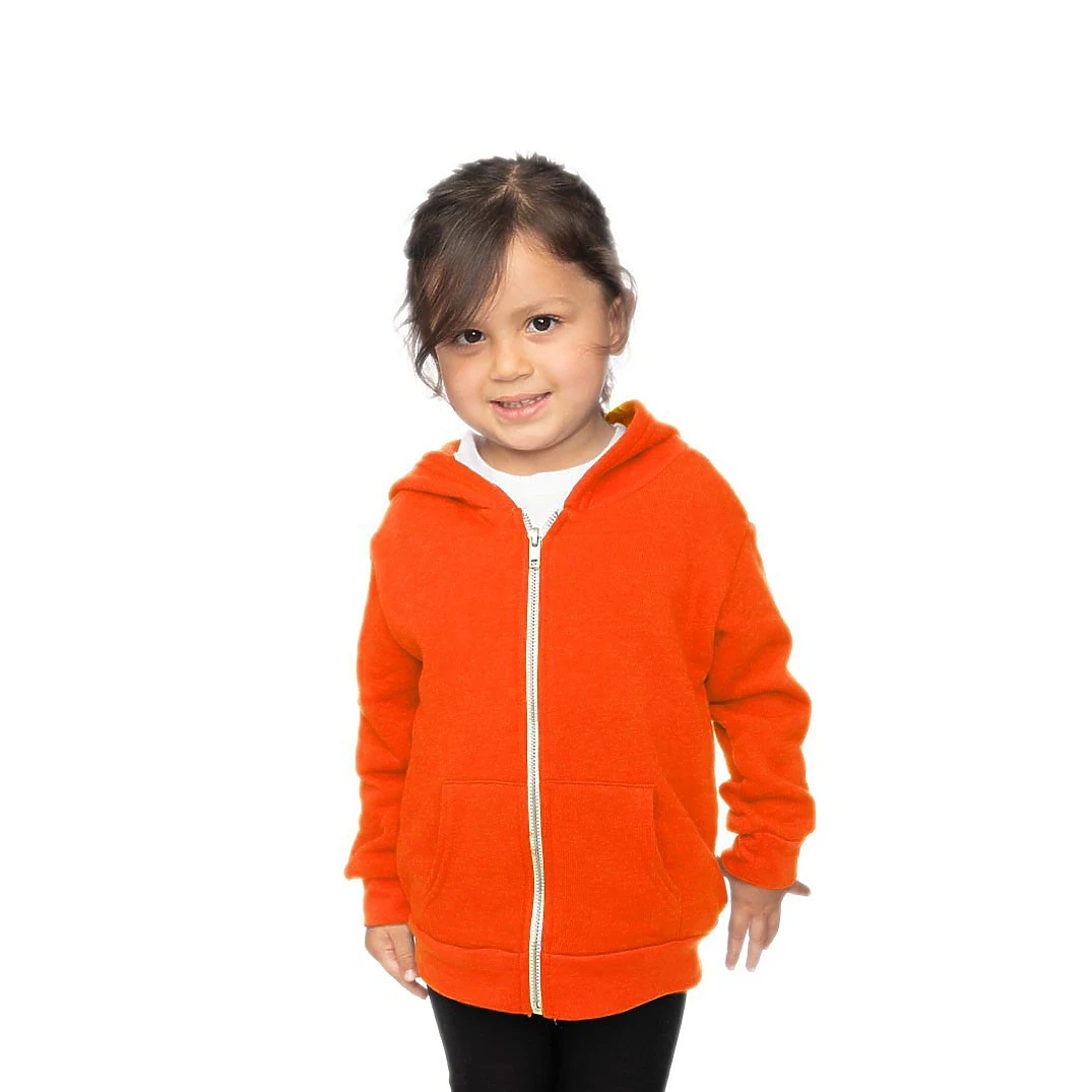 Toddler Fashion Fleece Neon Zip Hoodie 1
