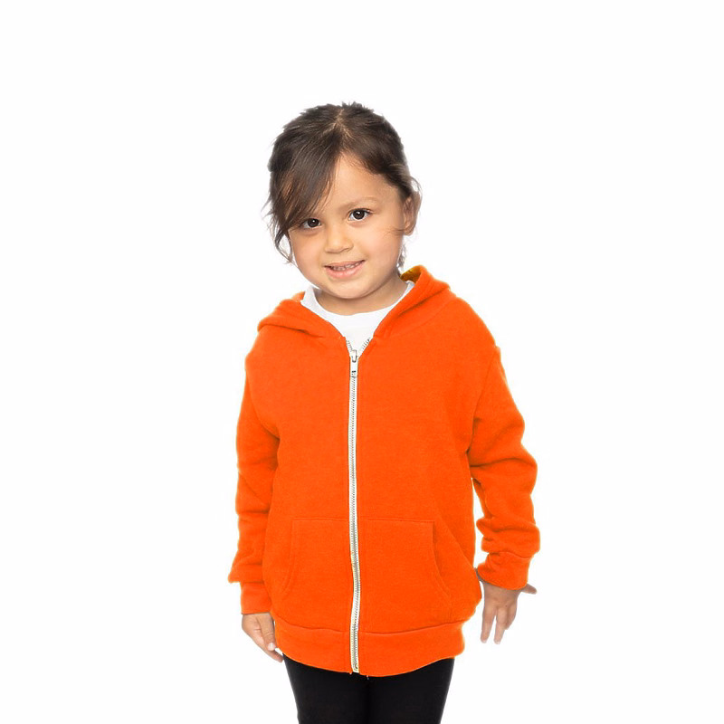 Toddler Fashion Fleece Neon Zip Hoodie