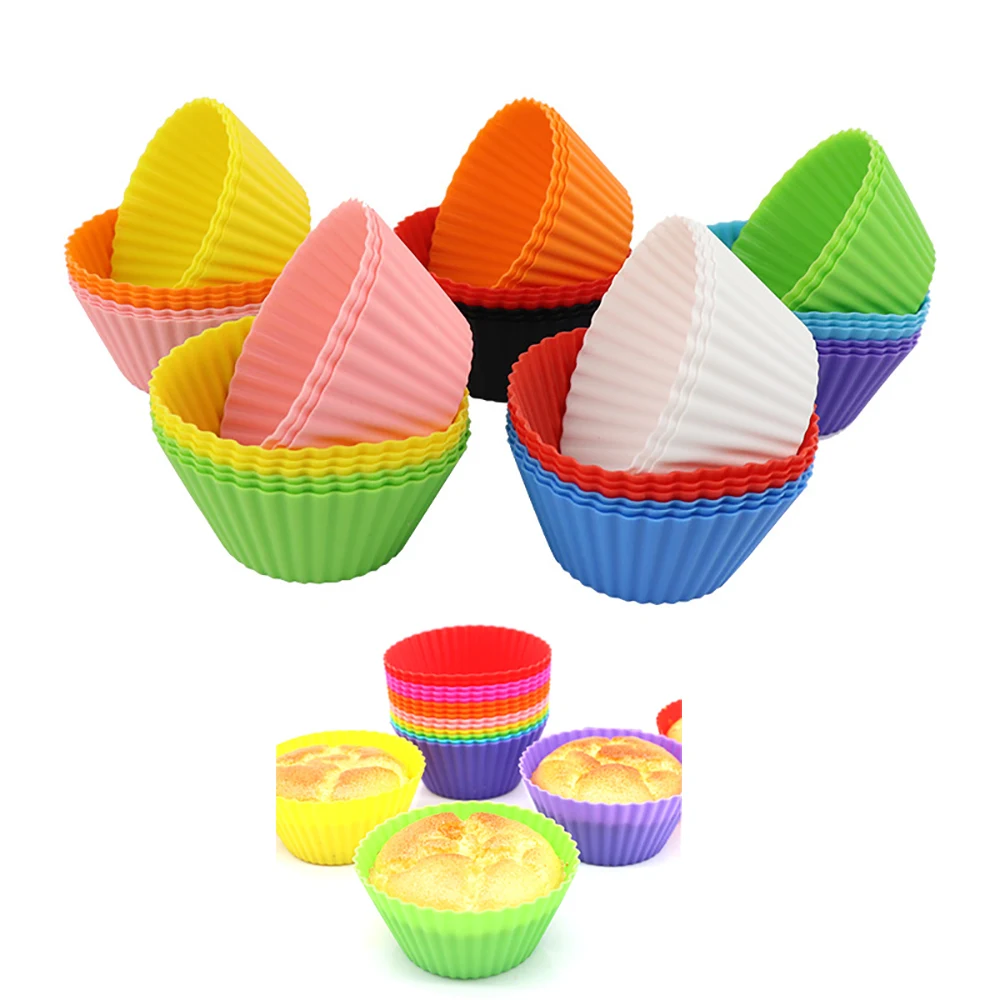 24PCS Christmas Baking Silicone Muffin Cake Cup 1