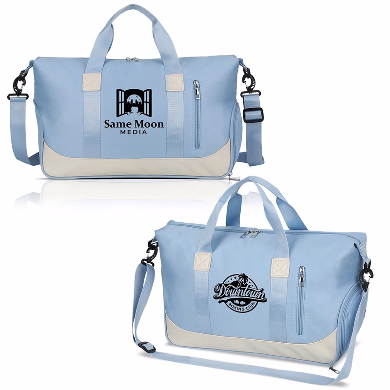 Dry Wet Compartment Gym Duffel Bag 17" X 10" X 8"