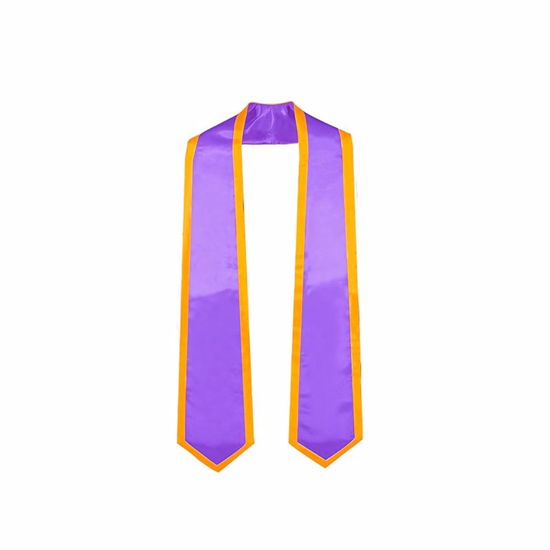 Full Color Satin Graduation Honor Shawl 60.3"