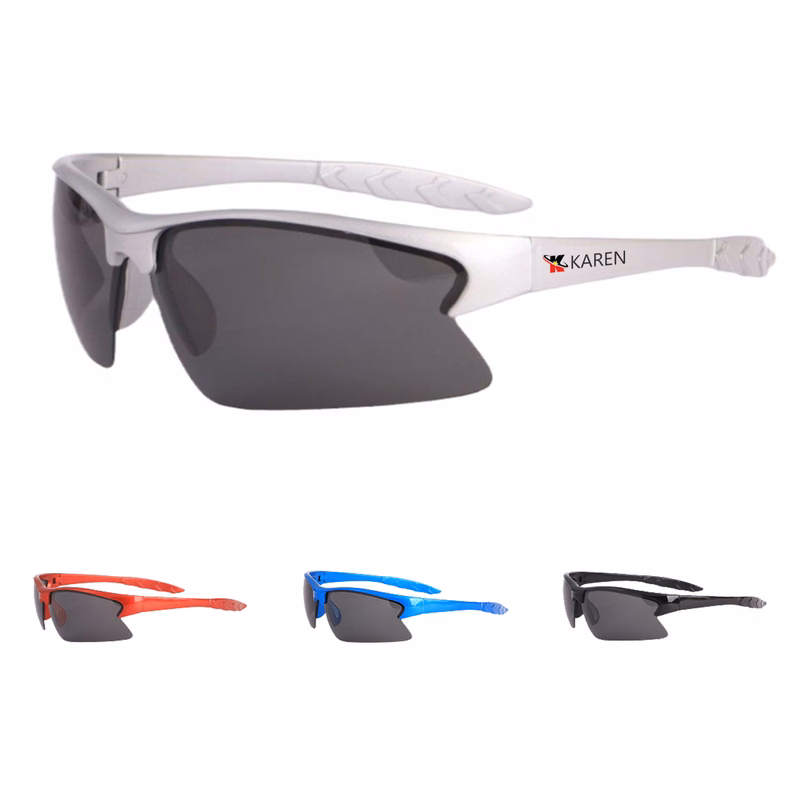 Half-Rimless Polarized Sport Sunglasses