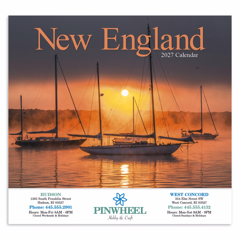 HotLine® Products New England Appointment Calendar - Stapled