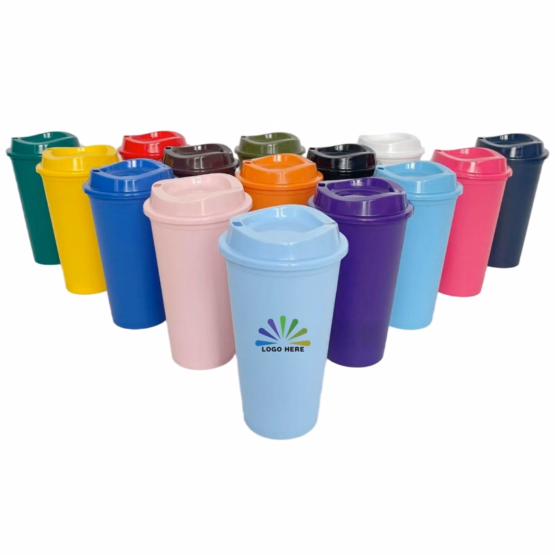16 Ounce Plastic Coffee Tumbler PP Material