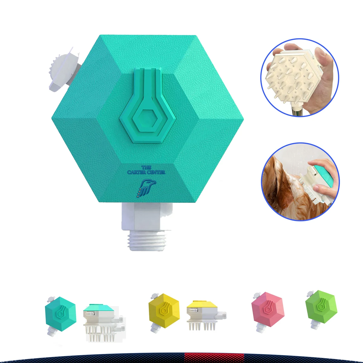 Hexagon Pet Shampoo Brush 1