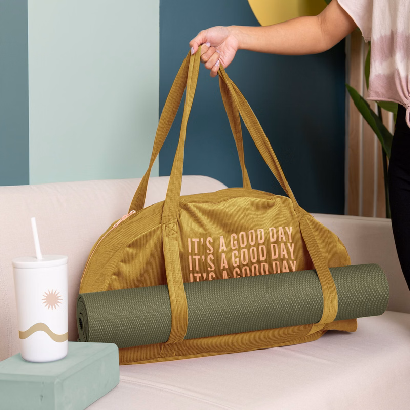 SOMEWHERE YOGA TOTE - CORDUROY