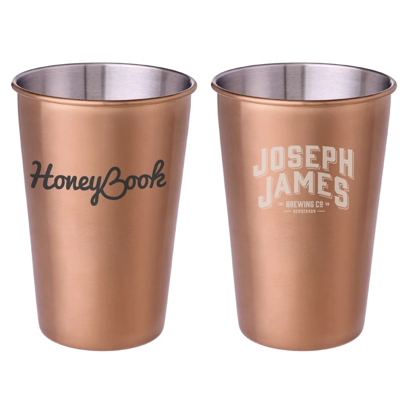 McGuire's Copper Plated Pint Glass Cup 1