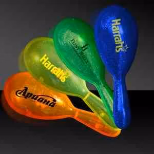 7" Plastic Glitter Maraca