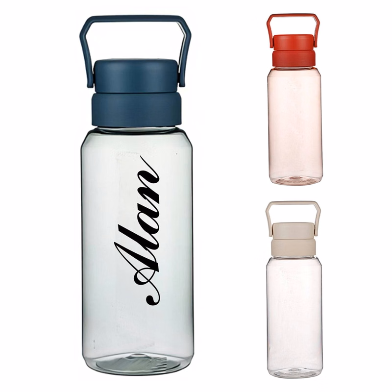 Big Apacity Plastic And Portable Frosted Water Bottle