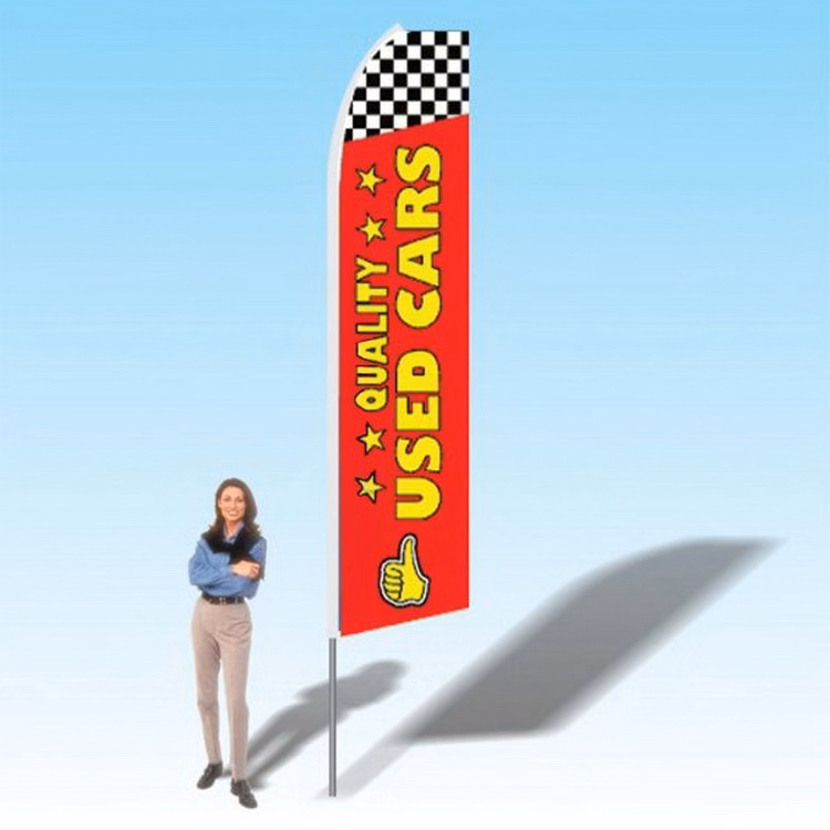 15FT Quality Used Cars Red Advertising Banner Flag