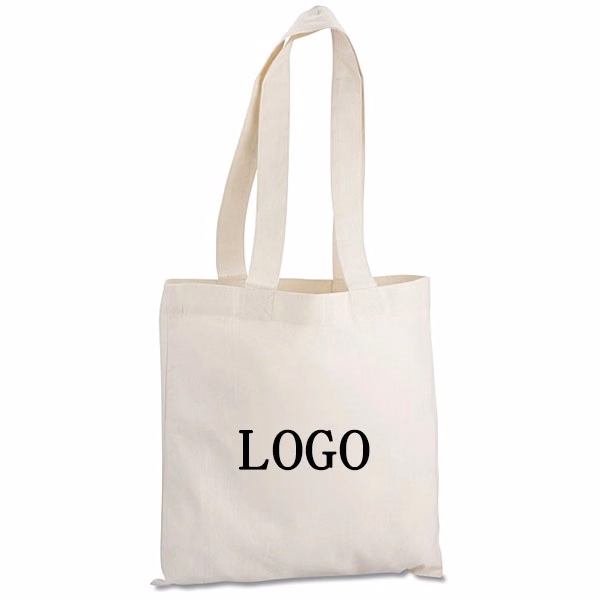 Cotton Sheeting Natural Economy Tote - 12-1/2" x 12"