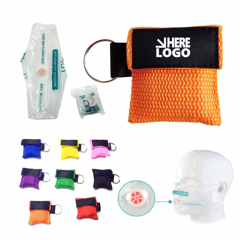 Portable Emergency Valve Breathing Shield Keychain